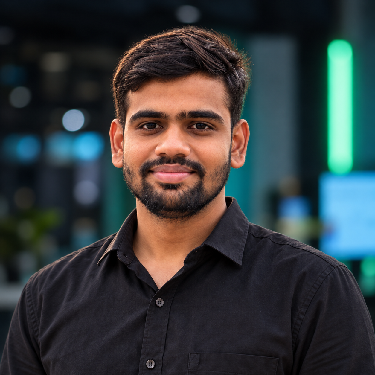 Java Full-Stack Developer at a technology event